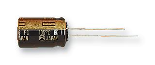 PANASONIC EEUFC1V391S Electrolytic Capacitor, 390 µF, 35 V, ± 20%, Radial Leaded, 5000 hours @ 105°C, Polar