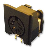 DELTRON COMPONENTS 671-0700 DIN Audio / Video Connector, 7 Contacts, Jack, PCB Mount, Through Hole Right Angle