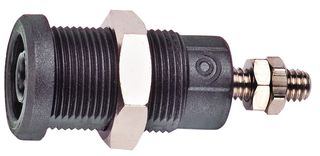 POMONA 72930-8 BANANA JACK, 36A, SCREW, GRAY